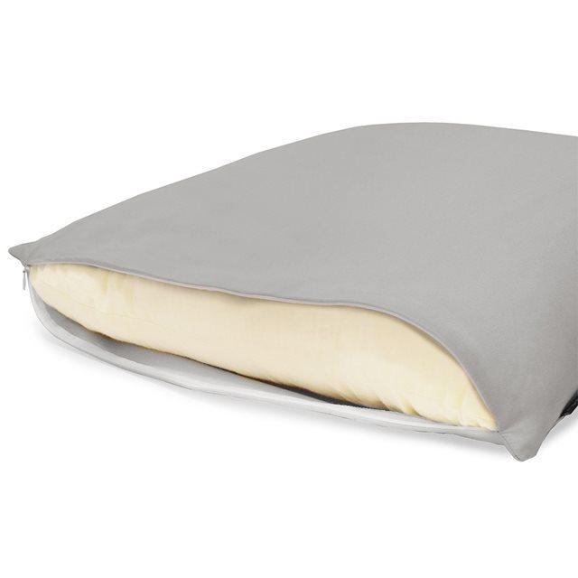 座布団カバー 2枚セット 55cm×59cm 無地オックス・フロストグレイ 無地