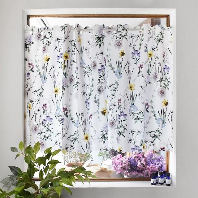 カフェカーテン 70cm×140cm ラミネートタイプ ボタニカル