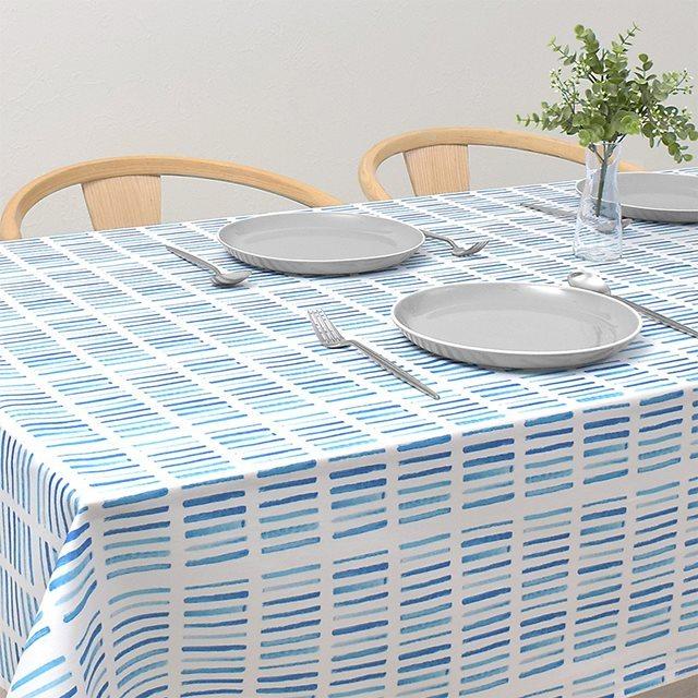 テーブルクロス 120cm×150cm スタンダードタイプ 綿100% ブルーサーフ