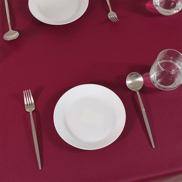 テーブルクロス 140cm×180cm ラミネートタイプ 無地オックス