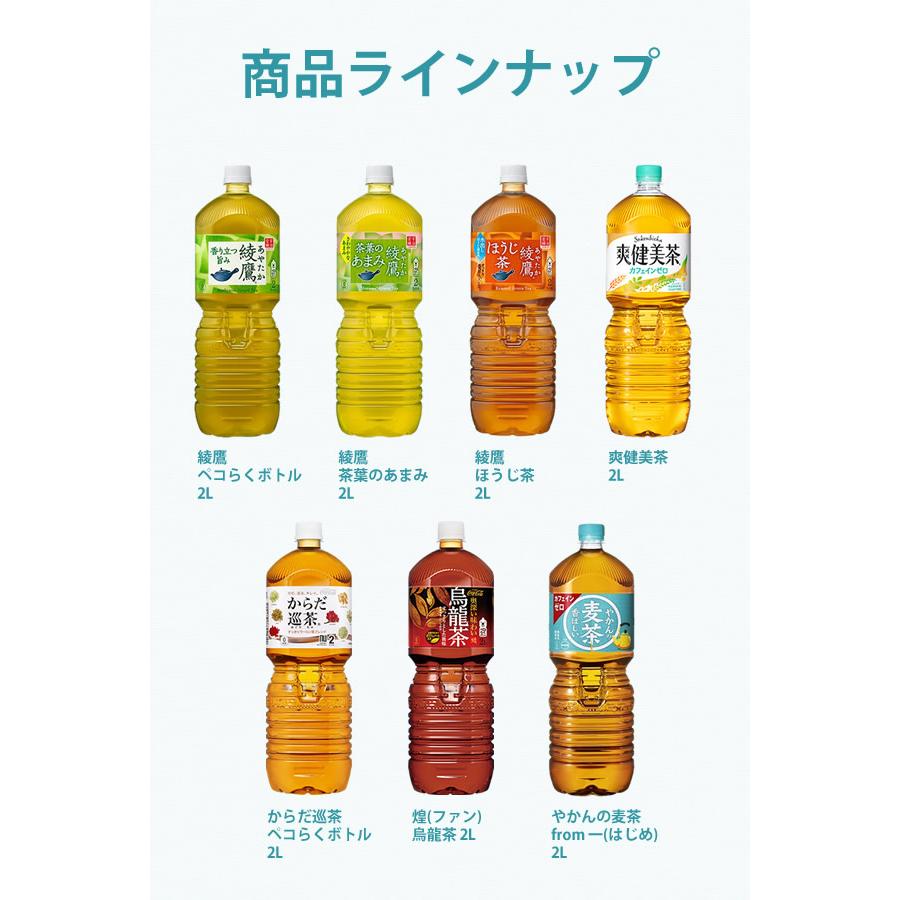 Coca Cola コカコーラ社 2Lペット茶系×12本(6本×2ケース