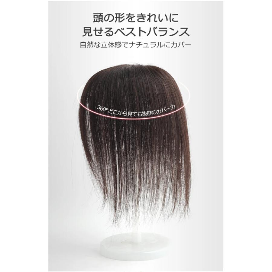 私元気 人毛 部分ウィッグ BHADS812-25 BL 自然黒 (送料無料) ポイント