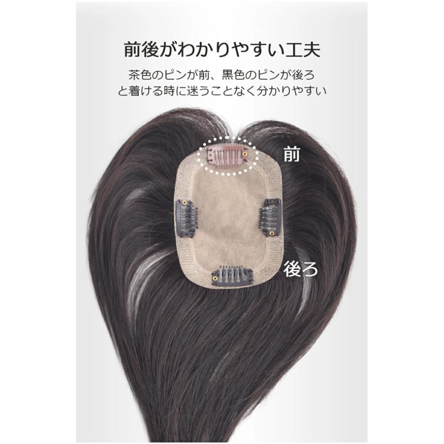私元気 人毛 部分ウィッグ BHADS812-25 BL 自然黒 (送料無料) ポイント
