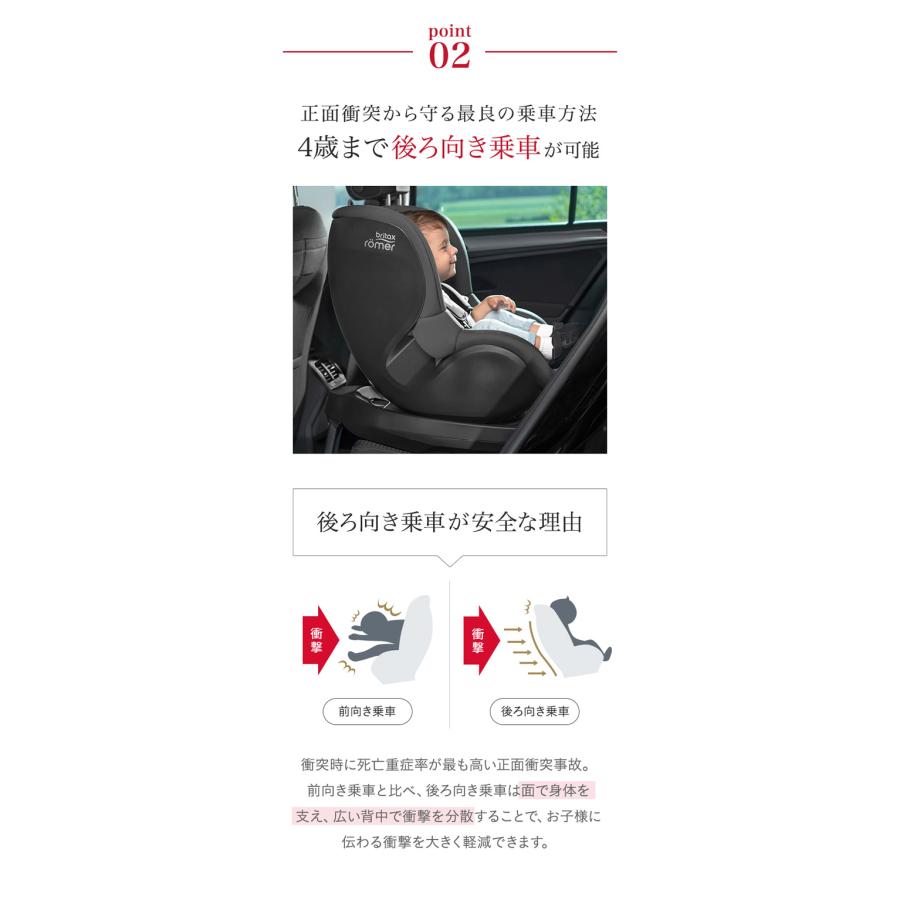 正規販売店／4年保証 ブリタックス レーマー デュアルフィックス プラス サーモイーモデル (送料無料) チャイルドシート R129適合 360度回転式 新生児 4歳の画像