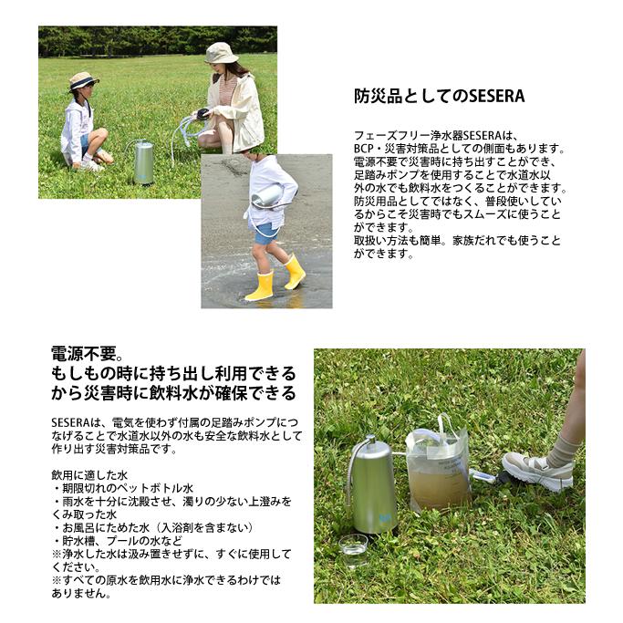 サイテックス フェーズフリー浄水器 SESERA せせら 交換用 足踏み