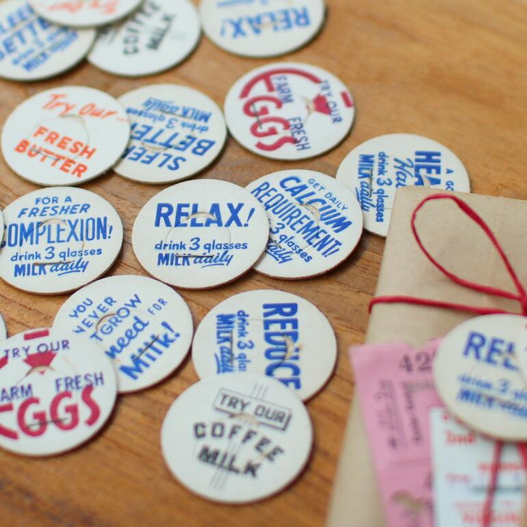 VINTAGEMILK BOTTLE CAP20枚セット | ブランド登録なし