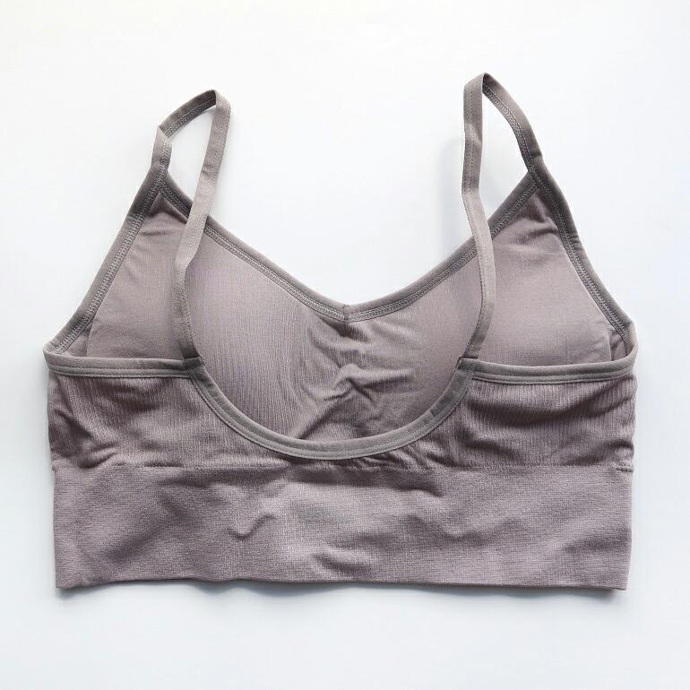 ブラジャー ブラ ノンワイヤー カップ付 ホック無 ロング丈 リブ 伸縮性 通気性 吸湿 バンブー Boody ブーディー レディース リヨライトリブローバックブラ | BOODY | 09