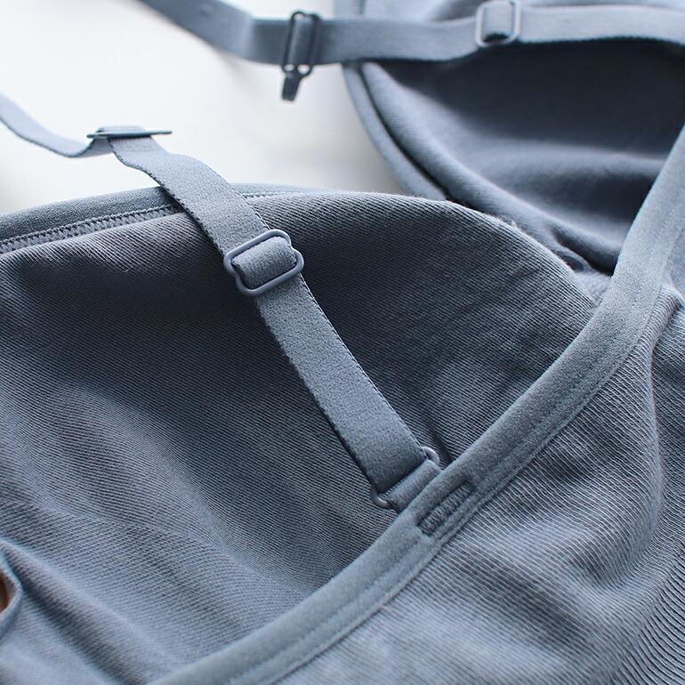 ブラジャー ブラ インナー ノンワイヤー カップ付 ホック無 クロスデザイン 伸縮性 通気性 吸湿 オーガニックバンブー Boody ブーディー ワイヤレスTシャツブラ | BOODY | 09