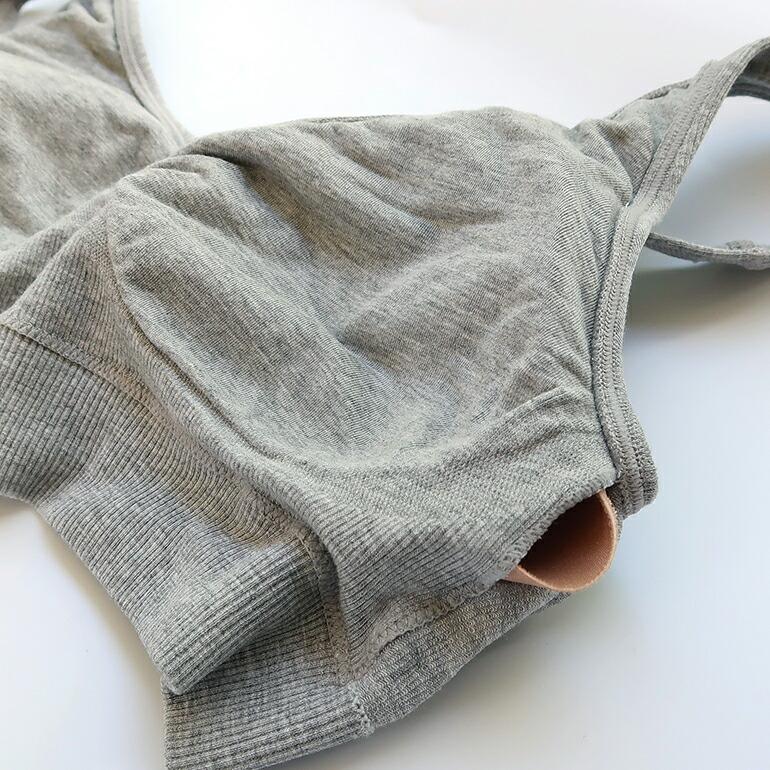 ブラジャー ブラ ノンワイヤー カップ付 ホック無 ロング丈 リブ スポーツブラ 伸縮性 通気性 吸湿 バンブー Boody ブーディー レディース シェイパーパッドブラ | BOODY | 08