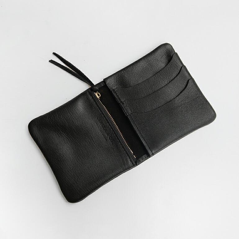 財布 二つ折り レザー 山羊革 ブラック コンパクト メンズ レディース 日本製 カード コイン CLASKA クラスカ DEFORE mini | CLASKA Gallery & Shop ”DO” | 01