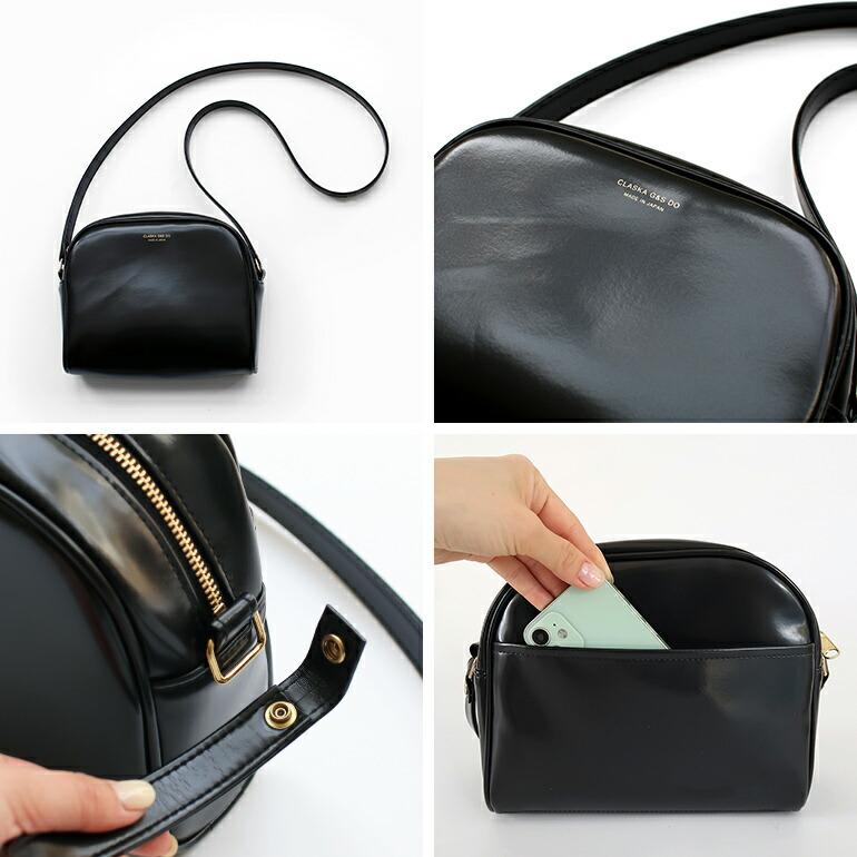 ショルダーバッグ レディース CLASKA クラスカ ブラック シンプル シック 箔押し BANK ショルダーバッグ アーチ | CLASKA Gallery & Shop ”DO” | 04