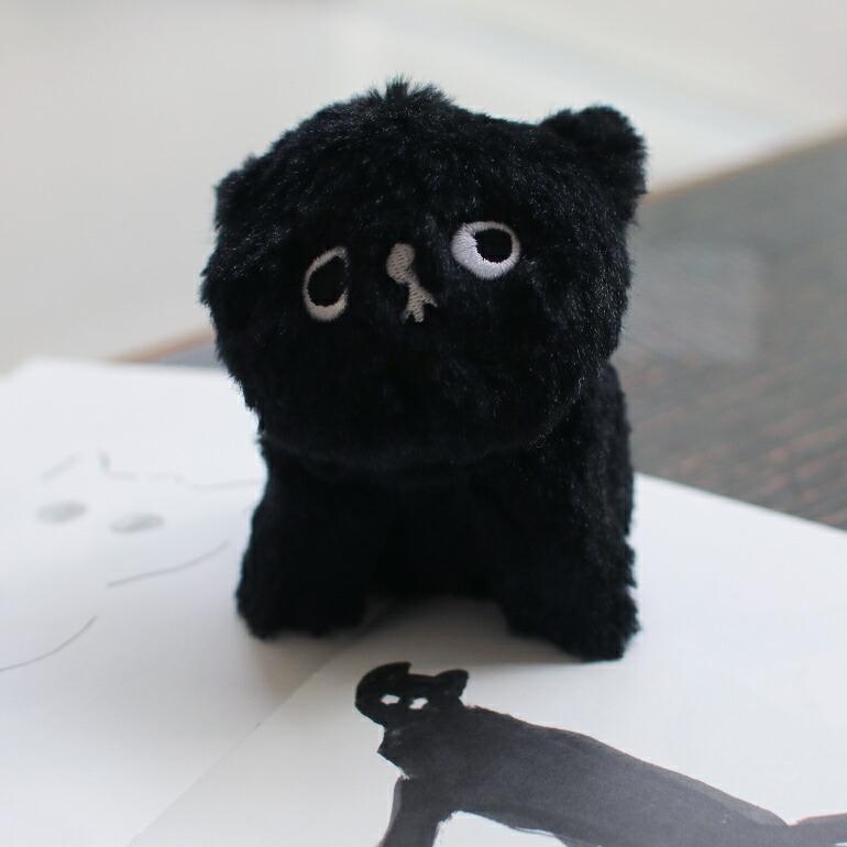 ぬいぐるみ キーホルダー ネコ 黒猫 塩川いづみ CLASKA Gallery & Shop クラスカ B.B. ぬいぐるみバッグチャーム  ネー | ブランド登録なし | 07
