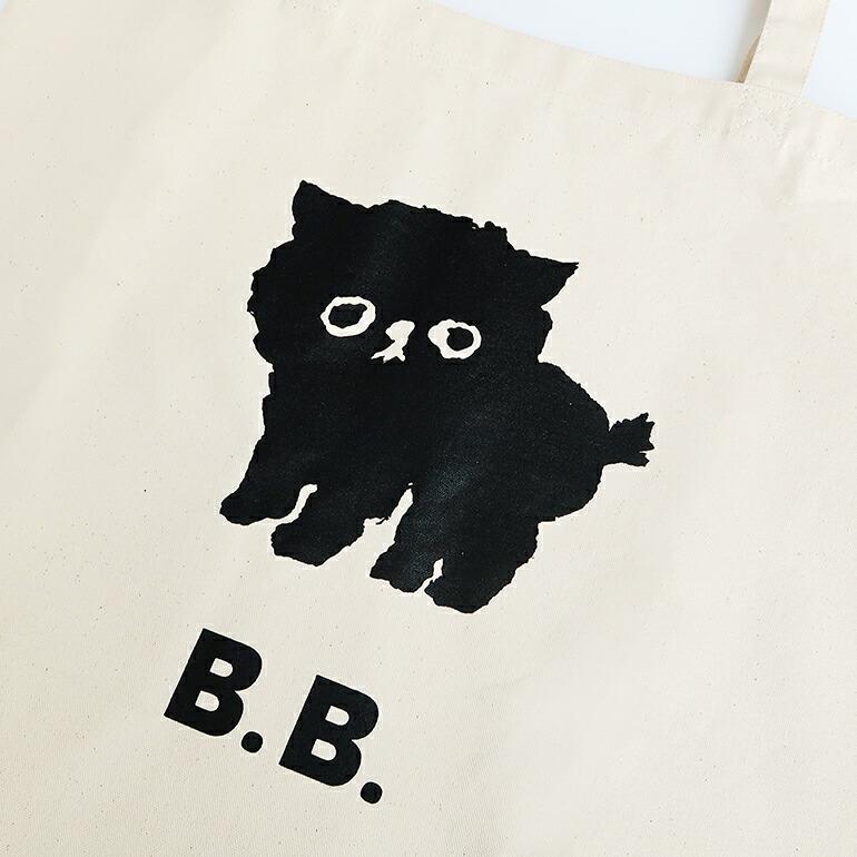 トートバッグ 大きめ 帆布 ネコ 黒猫 塩川いづみ CLASKA Gallery & Shop クラスカ B.B. キャンバストートバッグ L フミフミ | CLASKA Gallery & Shop ”DO” | 02