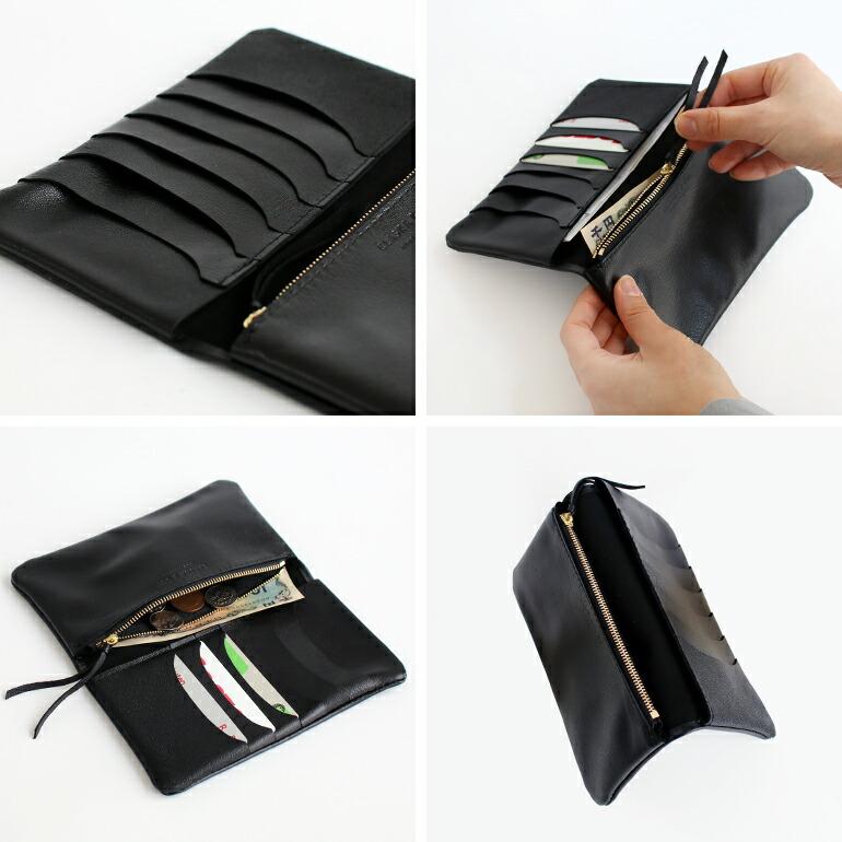CLASKA クラスカ 長財布 ブラック 山羊革 楽天市場】【9/25限定ポイント5倍】CLASKA PUCH WALLET long