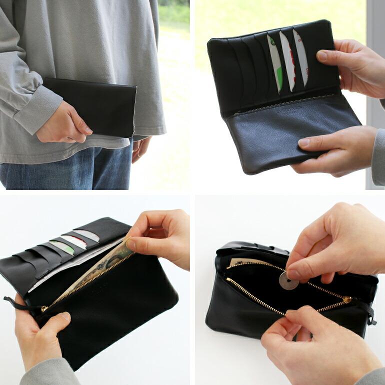 CLASKA クラスカ 長財布 ブラック 山羊革 CLASKA Gallery & Shop ”DO” 財布 長財布 レディース ブラック