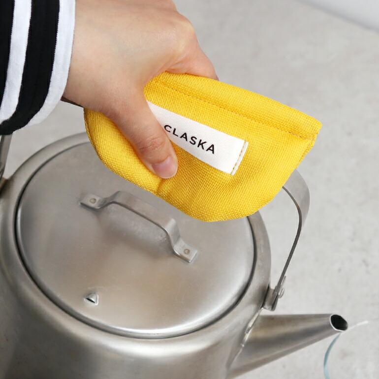 鍋つかみ ポットホルダー 蚊帳 かや 奈良 コンパクト ループ付き 中綿入り 綿 日本製 CLASKA クラスカ POT HOLDER ROUND | CLASKA Gallery & Shop ”DO” | 07