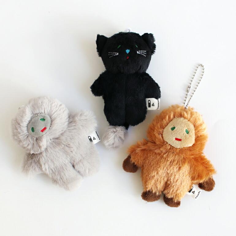 キーホルダー ぬいぐるみ おしゃれ CLASKA クラスカ そぼろのぬいぐるみ バッグチャーム (イエティ/ビッグフット/黒猫) | CLASKA Gallery & Shop ”DO”