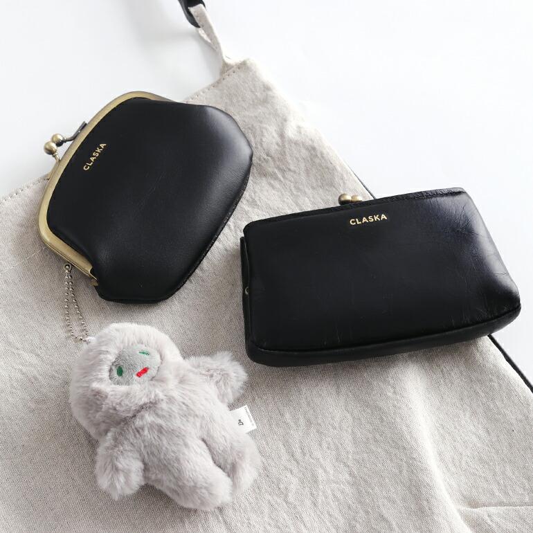 財布 がま口 牛革 CLASKA クラスカ レディース ブラック おしゃれ コンパクト kalsac FROG | kalsac | 06