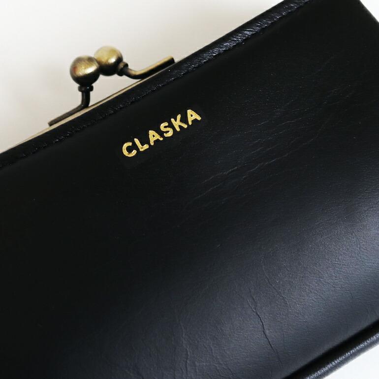財布 がま口 牛革 CLASKA クラスカ レディース ブラック おしゃれ コンパクト kalsac STEADY | kalsac | 01