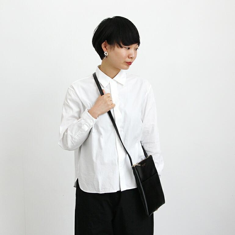 ショルダーバッグ ポシェット マチなし レディース 革 合皮 合成皮革 シンプル ブラック コンパクト クラスカ CLASKA | CLASKA Gallery & Shop ”DO” | 09