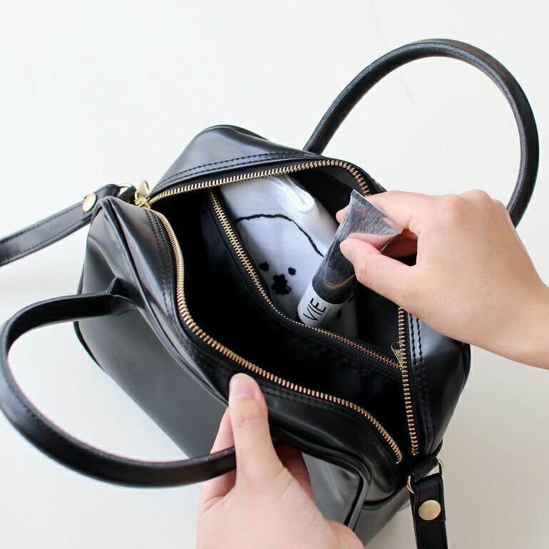 ボストンバッグ ショルダーバッグ ハンドル レディース 2WAY 革 合皮 合成皮革 シンプル ブラック コンパクト クラスカ CLASKA | CLASKA Gallery & Shop ”DO” | 08