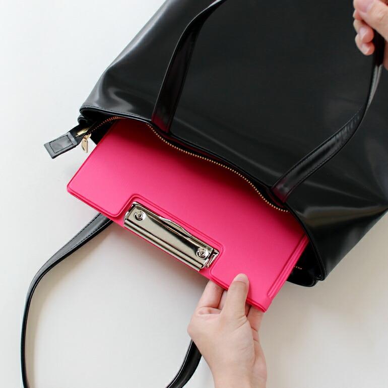 トートバッグ ショルダーバッグ ポシェット マチなし レディース 革 合皮 合成皮革 縦長 A4 シンプル ブラック クラスカ CLASKA | CLASKA Gallery & Shop ”DO” | 05