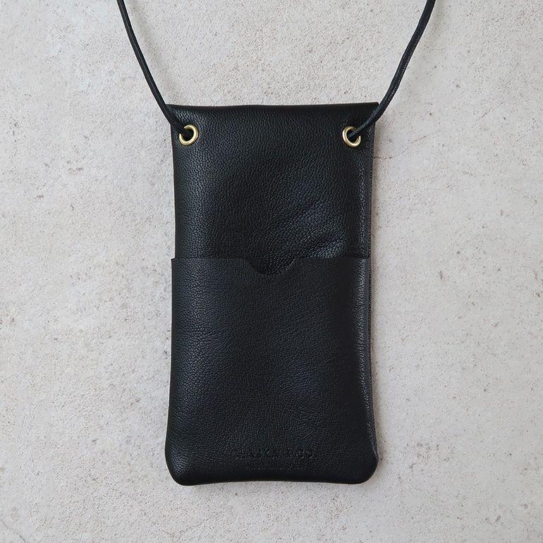 スマホポシェット スマホケース ポシェット モバイルホルダー ポーチ ブラック 山羊 革 斜め掛け クラスカ CLASKA MOBILE HOLDER | CLASKA Gallery & Shop ”DO” | 07