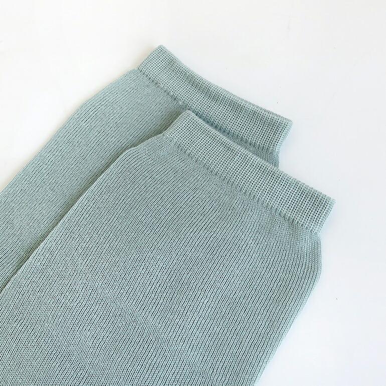 アームカバー UVカット 冷感 長め おしゃれ コットン 70cm LUCKY SOCKS ラッキーソックス UVカットクールアームカバー ツートーン ミント | LUCKY SOCKS | 05