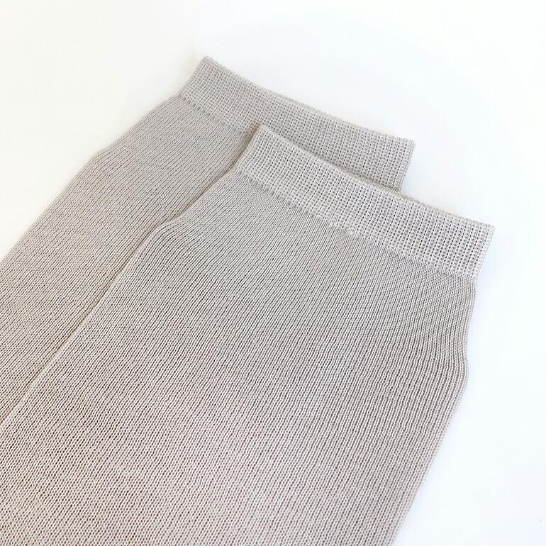 アームカバー UVカット 冷感 長め おしゃれ コットン 70cm LUCKY SOCKS ラッキーソックス UVカットクールアームカバー ツートーン アイスシルバー | LUCKY SOCKS | 05