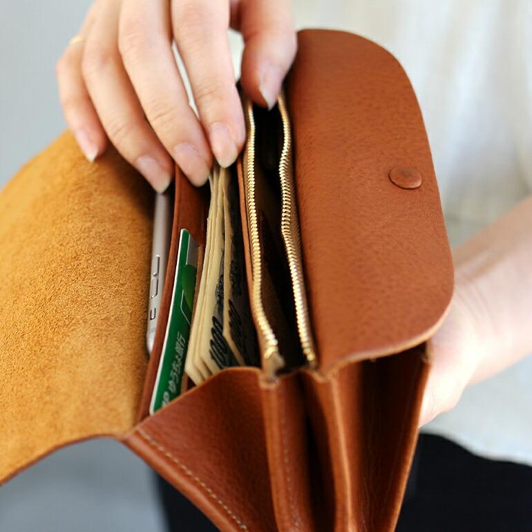 長財布 レザー 牛革 コンパクト 小銭入れ お札入れ カード仕切り ファスナー 日本製 サンク CINQ | Cinq | 04