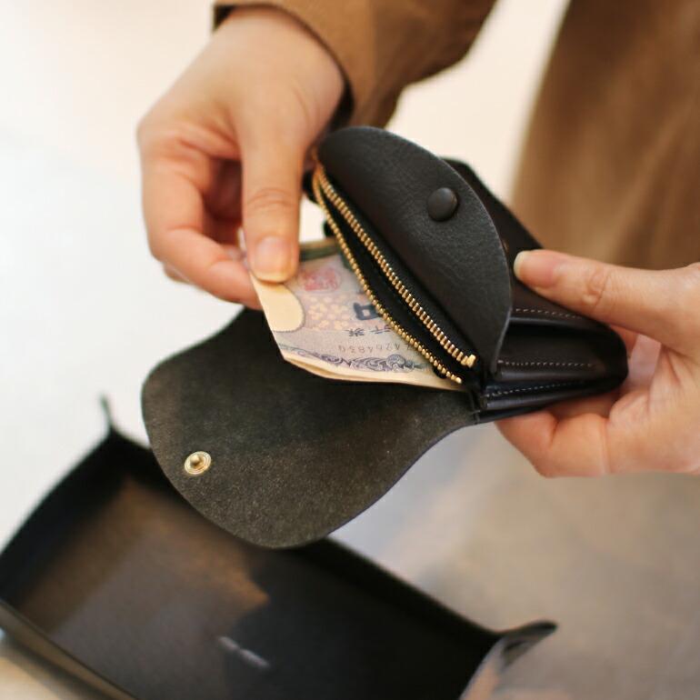 財布 ミニ レザー 牛革 コンパクト 小銭入れ お札入れ ファスナー 日本製 サンク CINQ | Cinq | 15