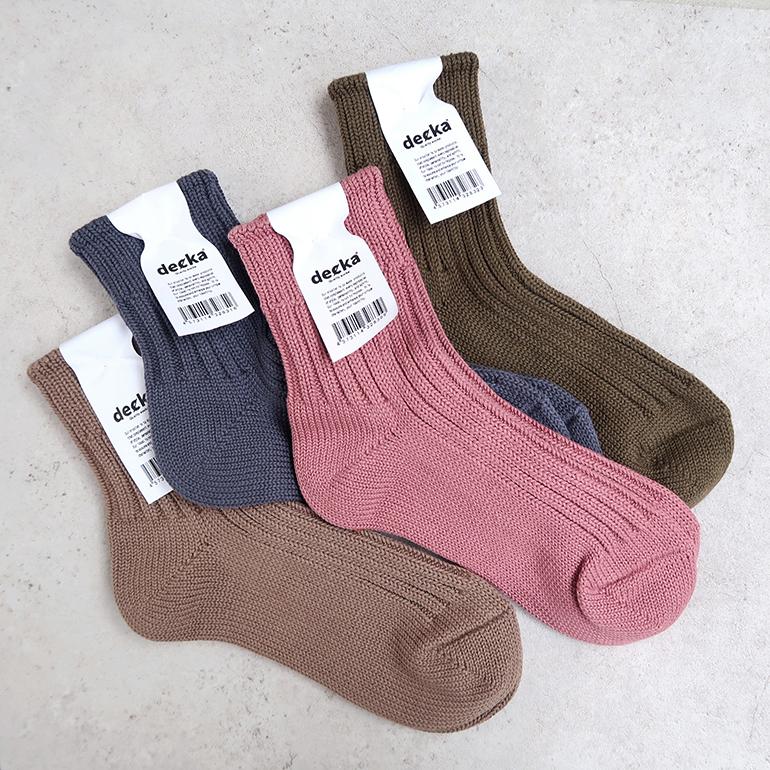 靴下 リブソックス ショート Low Gauge Rib Socks/Short Length デカクォリティソックス decka quality socks(2nd Collection) 全4色 | decka Quality socks | 04