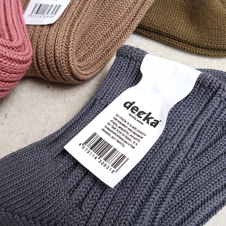 靴下 リブソックス ショート Low Gauge Rib Socks/Short Length デカクォリティソックス decka quality socks(2nd Collection) 全4色 | decka Quality socks | 06