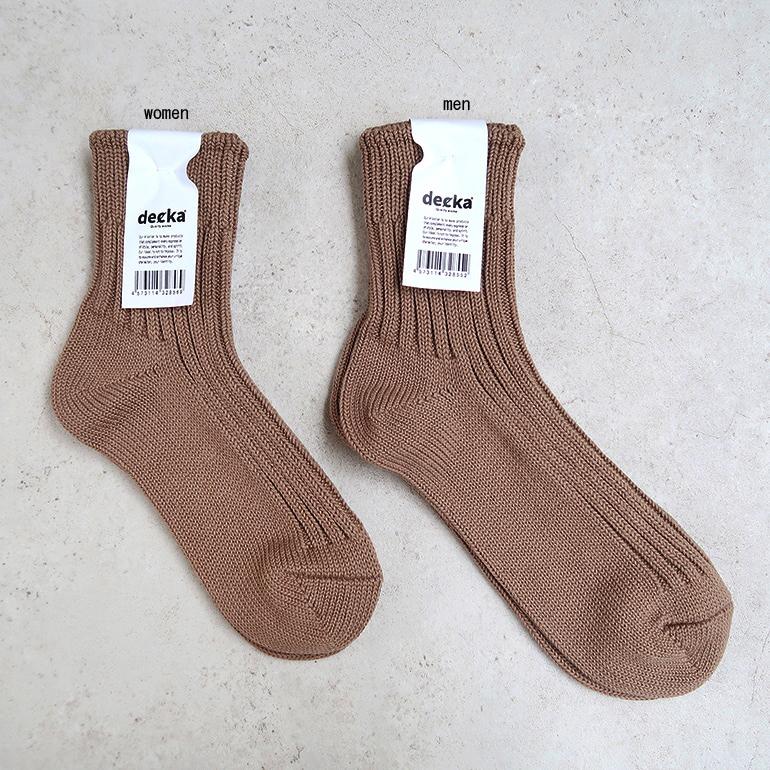 靴下 リブソックス ショート Low Gauge Rib Socks/Short Length デカクォリティソックス decka quality socks(2nd Collection) 全4色 | decka Quality socks | 07