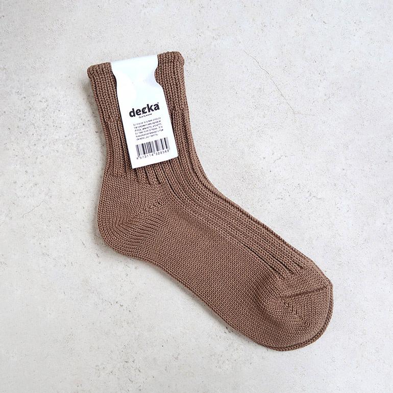 靴下 リブソックス ショート Low Gauge Rib Socks/Short Length デカクォリティソックス decka quality socks(2nd Collection) 全4色 | decka Quality socks | 08