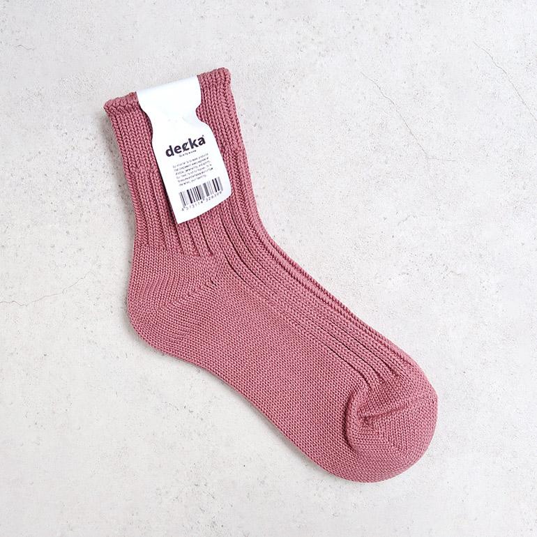 靴下 リブソックス ショート Low Gauge Rib Socks/Short Length デカクォリティソックス decka quality socks(2nd Collection) 全4色 | decka Quality socks | 09