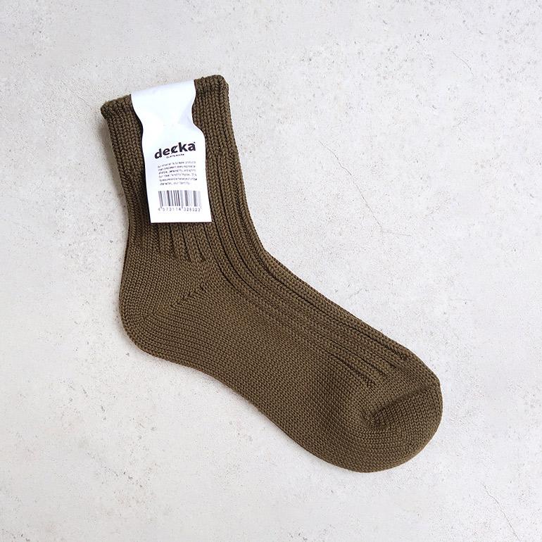 靴下 リブソックス ショート Low Gauge Rib Socks/Short Length デカクォリティソックス decka quality socks(2nd Collection) 全4色 | decka Quality socks | 11
