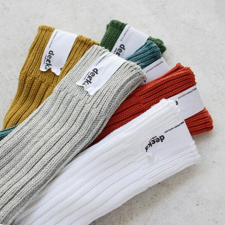 リブソックス ヘビーウェイト CASED HEAVY WEIGHT PLAIN SOCKS デカクォリティソックス decka quality socks オリーブ | decka Quality socks | 10
