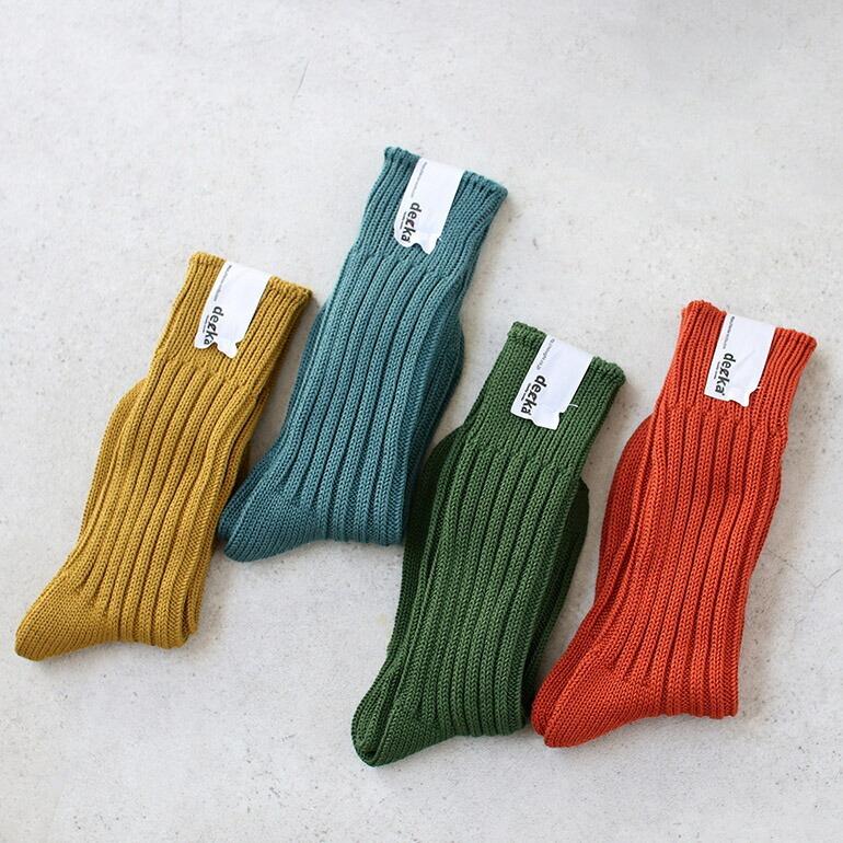 リブソックス ヘビーウェイト CASED HEAVY WEIGHT PLAIN SOCKS デカクォリティソックス decka quality socks オリーブ | decka Quality socks | 11