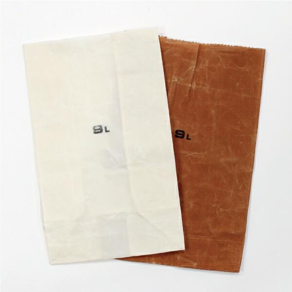 グロサリーバッグ ランチバッグ 紙袋風 PUEBCO プエブコ GROCERY BAG 9L 収納 マチ付 コットンワックス加工 | PUEBCO | 02