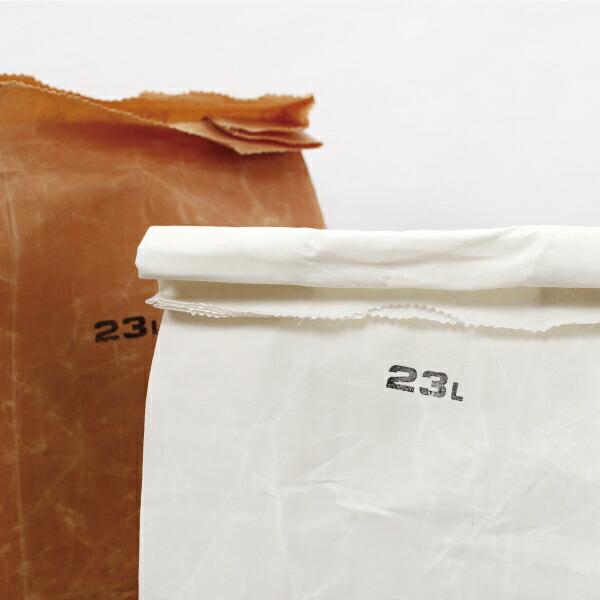 グロサリーバッグ ランチバッグ 紙袋風 PUEBCO プエブコ GROCERY BAG 23L 収納 マチ付 コットンワックス加工 | PUEBCO | 01