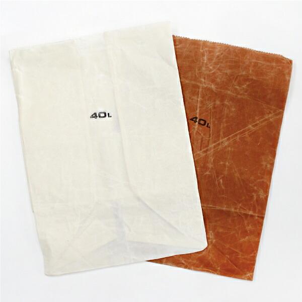 グロサリーバッグ ランチバッグ 紙袋風 PUEBCO プエブコ GROCERY BAG 40L 収納 マチ付 コットンワックス加工 | PUEBCO | 02