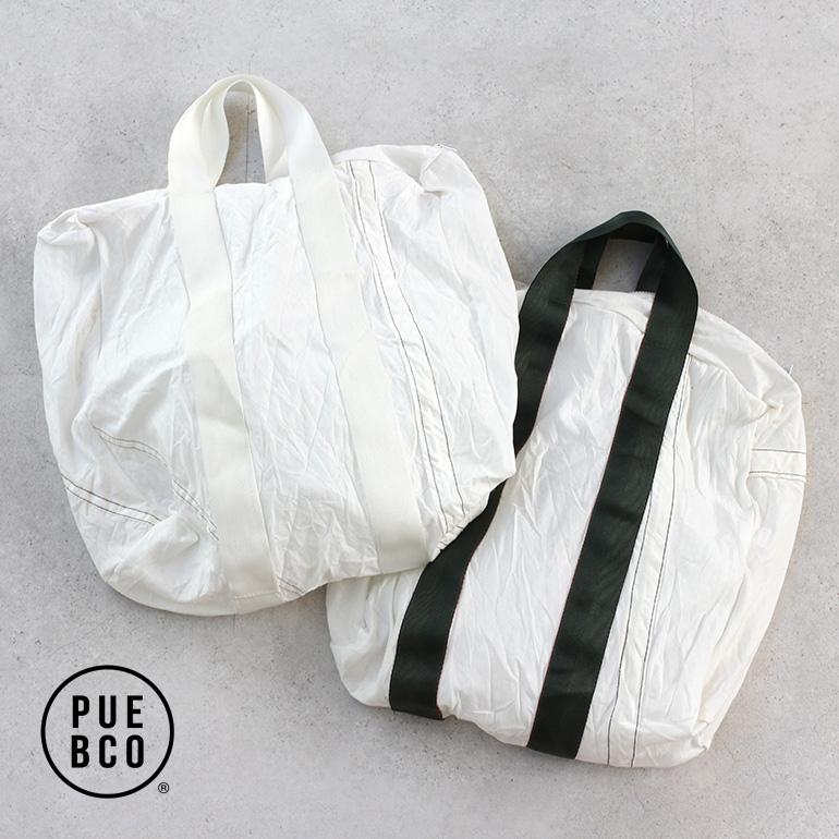 トートバッグ 大きめ 鞄 買い物バッグ 大容量 無地 綿 プエブコ PUEBCO ビンテージパラシュートバッグ VINTAGE PARACHUTE TOTE BAG | PUEBCO