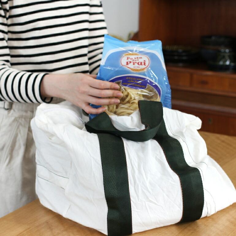 トートバッグ 大きめ 鞄 買い物バッグ 大容量 無地 綿 プエブコ PUEBCO ビンテージパラシュートバッグ VINTAGE PARACHUTE TOTE BAG | PUEBCO | 03