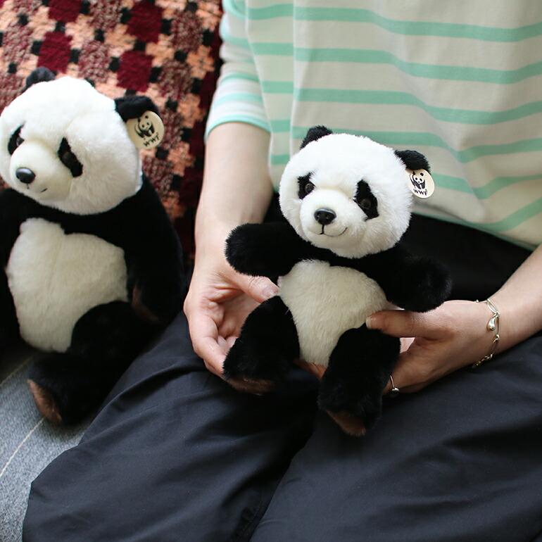 ぬいぐるみ パンダ WWF ハンドメイド 寄付 動物保護 BONTONTOYS