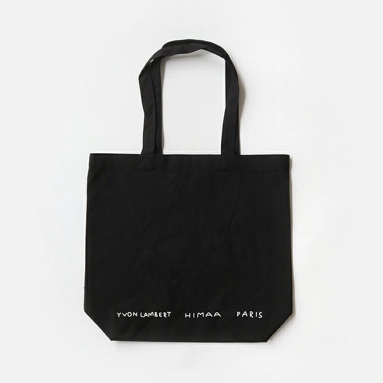 トートバッグ 平山昌尚 HIMAA A4 YVON LAMBERT X TOTE BAG ブラック