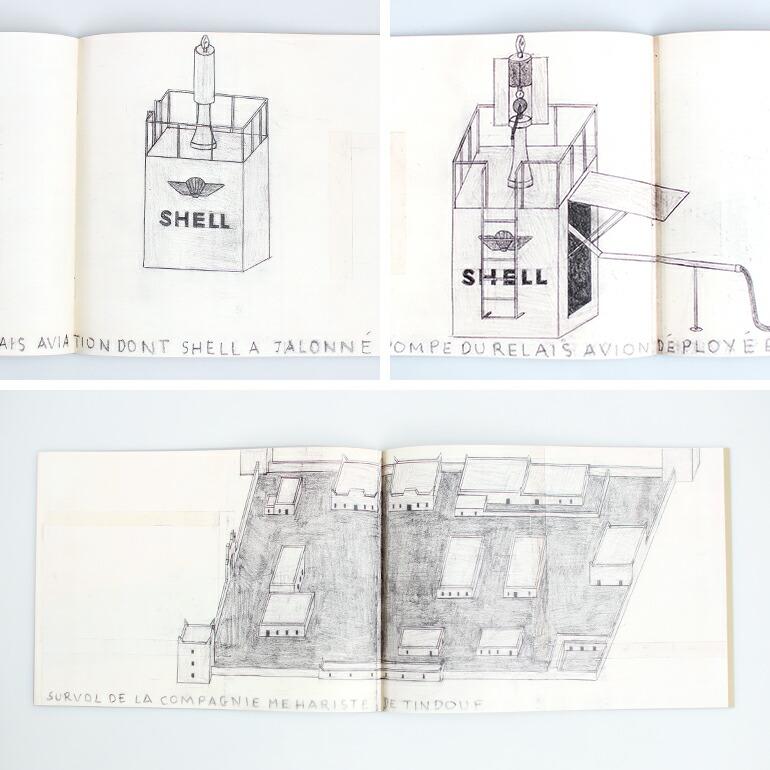 フィリップ ワイズベッカー 作品集 デッサン 建築物 オブジェ アート アーティスト 書籍  本 LE SERVICE SHELL ? TRAVERS LE SAHARA by Philippe Weisbecker | ブランド登録なし | 04