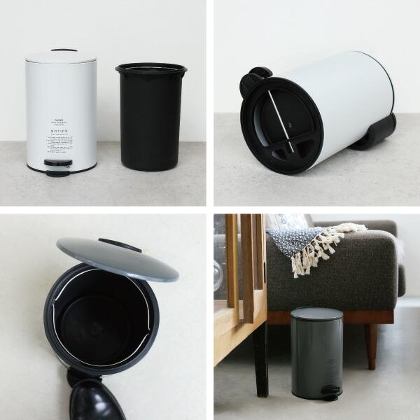 ゴミ箱 ペダル式 蓋付 角型 スチール おしゃれ シンプル プエブコ PUEBCO トラッシュカン Trashcan | PUEBCO | 04