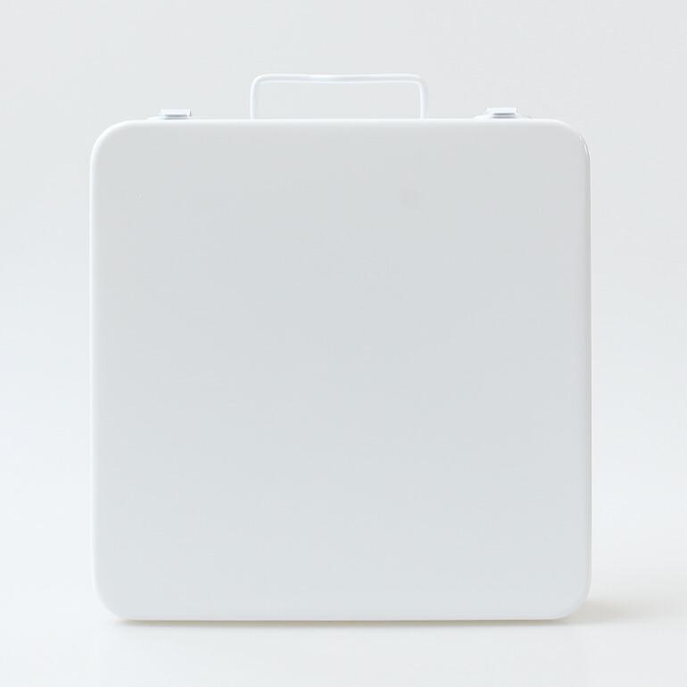 DURHAM ダーム FIRST AID KIT(DM508ホワイト) 正方形 ファーストエイドキット 救急箱 薬箱 収納ボックス メタルボックス スチール製 頑丈 アメリカ製 整理 収… | ブランド登録なし