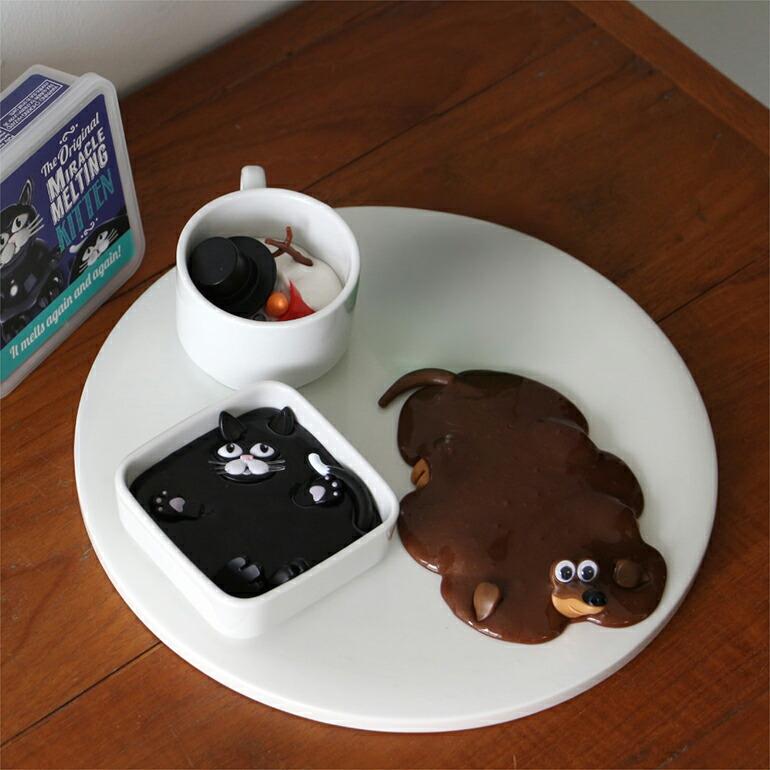 粘土 シリコン キット オブジェ 猫 ネコ 犬 イヌ 雪だるま スノーマン HERE ヒア Melting Snowman/ Melting Puppy/ Melting Kitten | ブランド登録なし | 05
